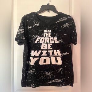 Star Wars Black Tee with Subtle Logo